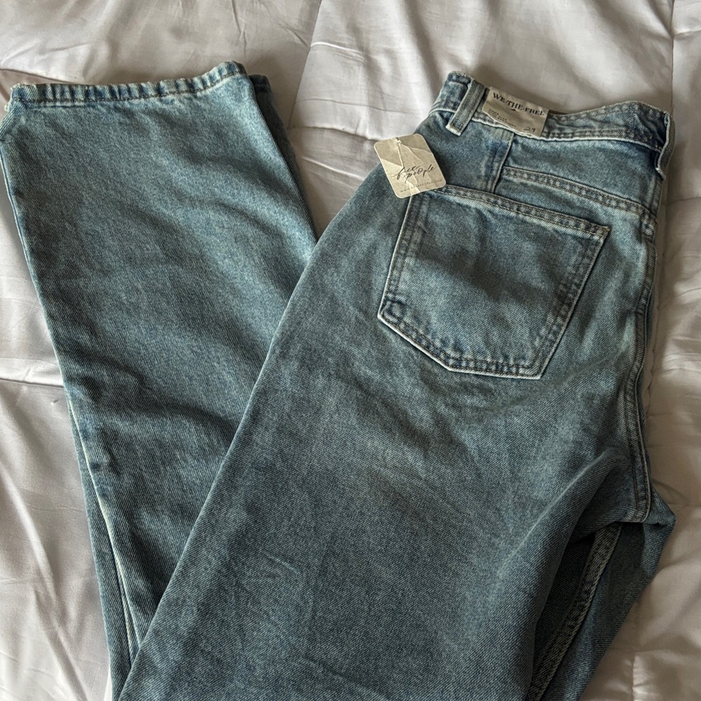 We The Free Light Blue Straight Jeans
